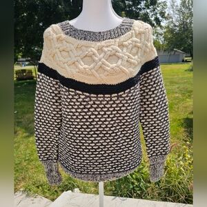 J crew wool chunky knit sweater size medium
